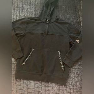 Adidas black hooded sweatshirt